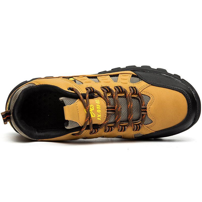 Atmungsaktive Rutschfeste Weiche Sohle Für Herren Reine Farbe Outdoor Klettern Lässige Sportschuhe