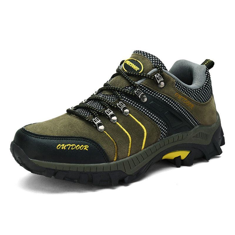 Atmungsaktive Weiche Outdoor Schnürsneaker Für Herren