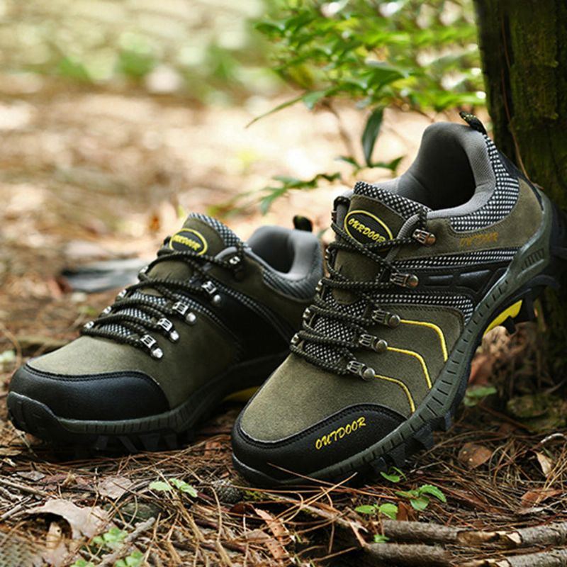 Atmungsaktive Weiche Outdoor Schnürsneaker Für Herren