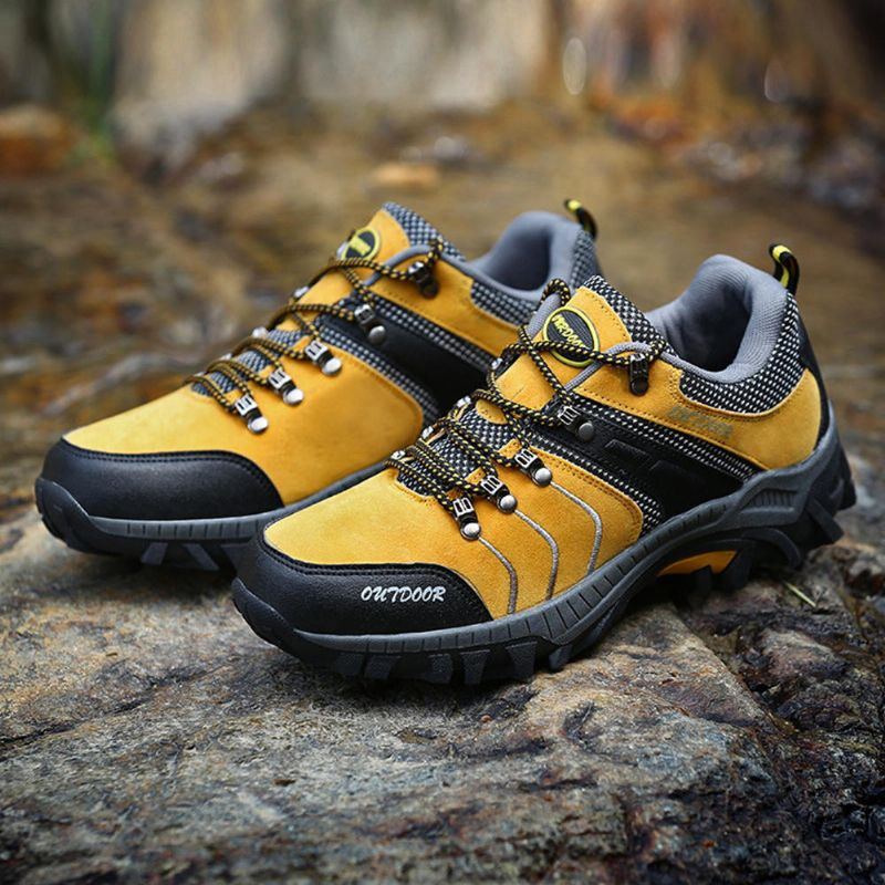 Atmungsaktive Weiche Outdoor Schnürsneaker Für Herren