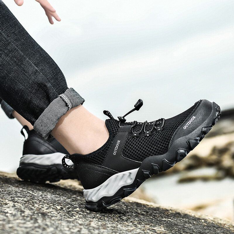 Atmungsaktive Weiche Rutschfeste Outdoor Kletterschuhe Für Herren