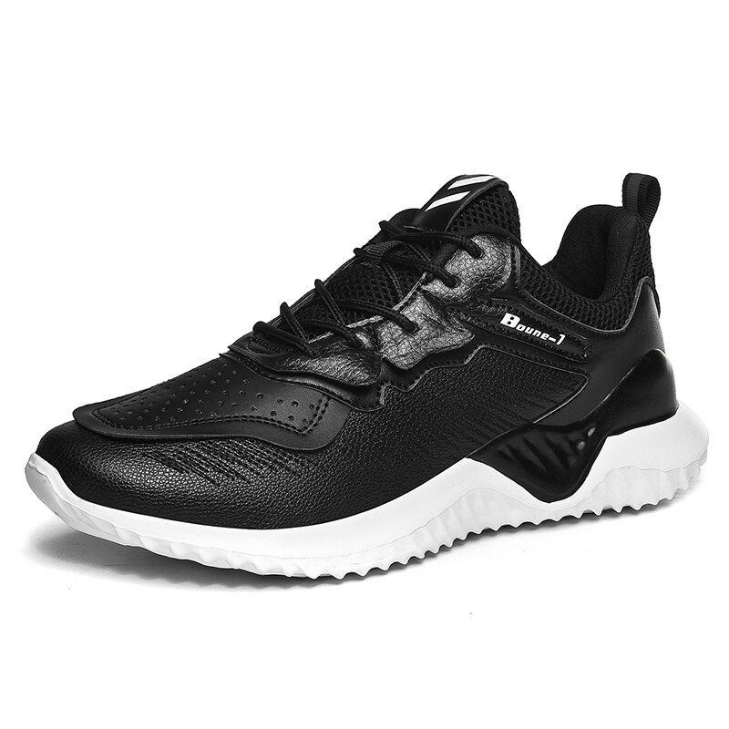 Atmungsaktives Mesh Spleißen Für Herren Leichte Sport Casual Laufschuhe