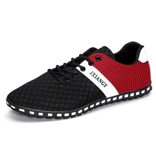 Big Size Men Mesh Atmungsaktive Casual Outdoor Canvas Flat Sneakers