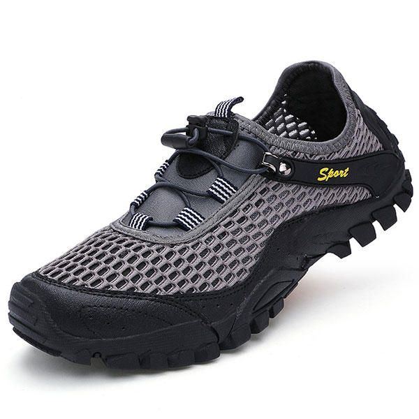 Herren Anti Kollisions Zehen Mesh Outdoor Wanderschuhe