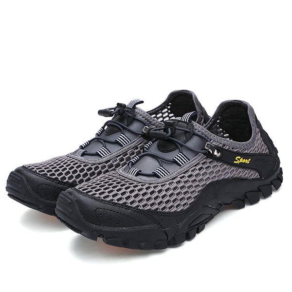 Herren Anti Kollisions Zehen Mesh Outdoor Wanderschuhe