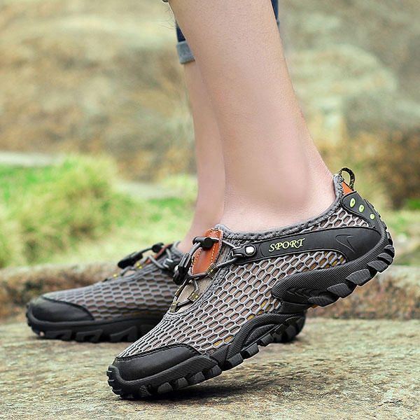 Herren Mesh Anti Collision Toe Wandern Klettern Outdoor Sportschuhe