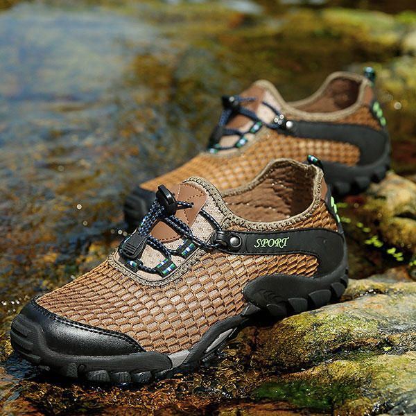 Herren Mesh Anti Collision Toe Wandern Klettern Outdoor Sportschuhe