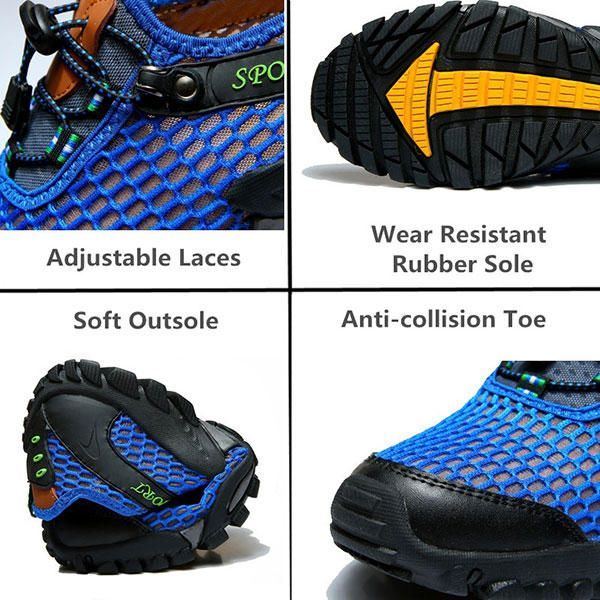 Herren Mesh Anti Collision Toe Wandern Klettern Outdoor Sportschuhe