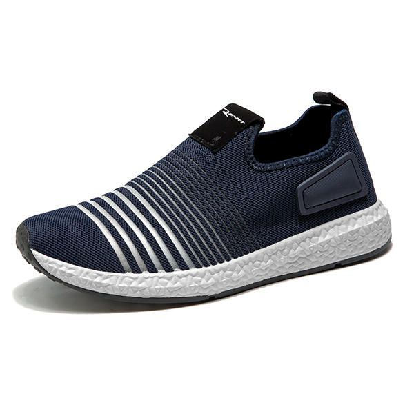 Herren Mesh Strick Slip On Lässige Sportschuhe Mit Weicher Sohle