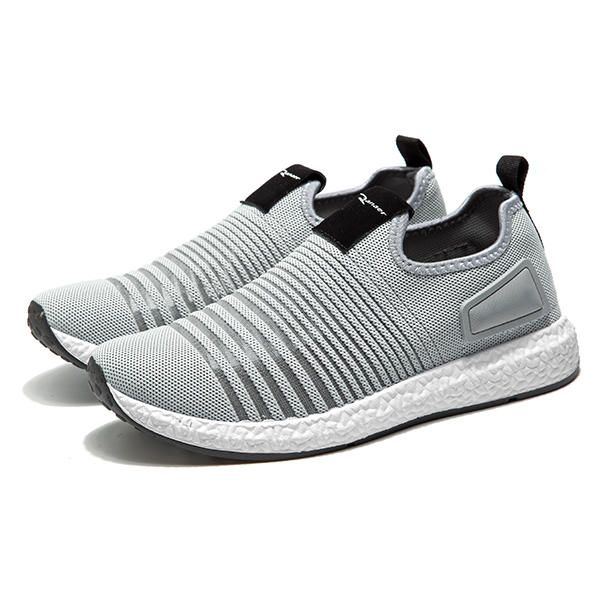 Herren Mesh Strick Slip On Lässige Sportschuhe Mit Weicher Sohle