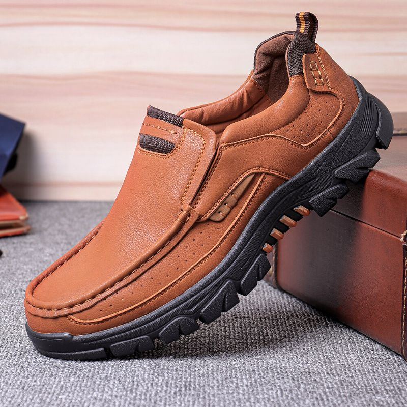 Herren Mikrofaser Leder Outdoor Rutschfeste Freizeitschuhe