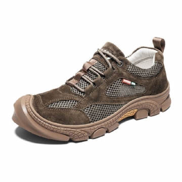 Herren Outdoor Mesh Wildleder Bequeme Atmungsaktive Lässige Wanderschuhe