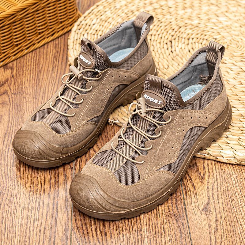 Herren Outdoor Walking Casual Lace Up Rutschfeste Kletterschuhe