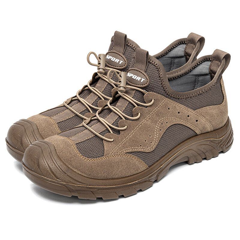 Herren Outdoor Walking Casual Lace Up Rutschfeste Kletterschuhe