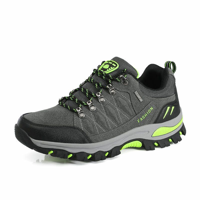 Herren Rutschfeste Weiche Sohle Zum Schnüren Bequeme Outdoor Sport Freizeit Wanderschuhe