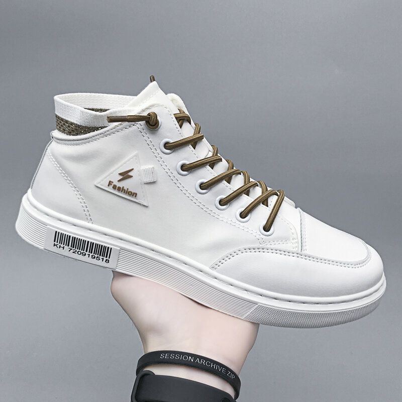 Herren Stilvolle Nähte Canvas Bequeme Atmungsaktive High Top Casual Sneakers