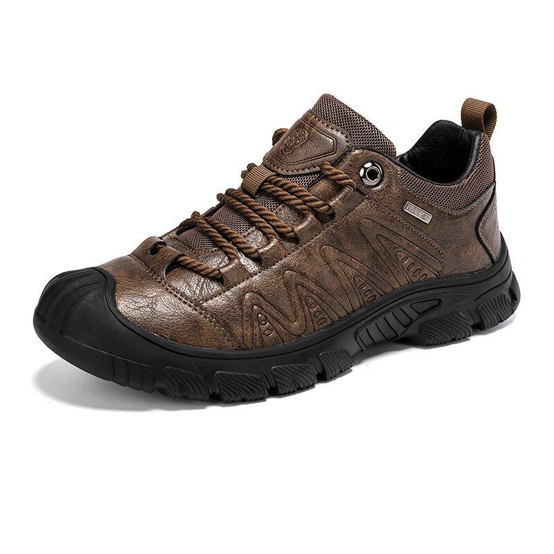 Herren Strapazierfähige Anti Kollision Rutschfeste Schnürschuhe Outdoor Schuhe