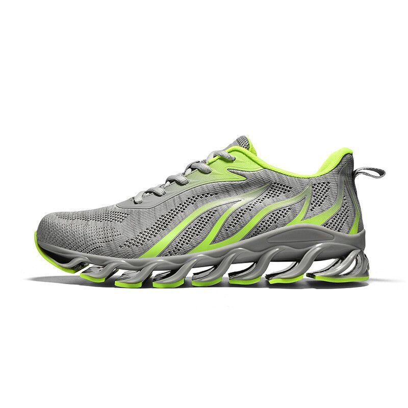 Herrenmode Atmungsaktive Mesh Weiche Einlegesohle Rutschfeste Laufschuhe