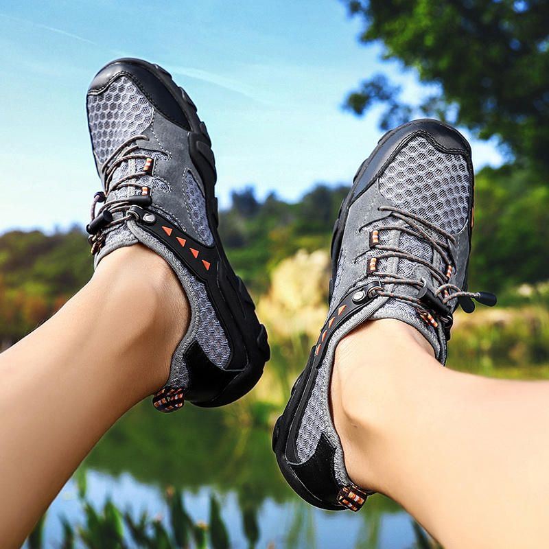 Lässige Leichte Atmungsaktive Mesh Laufsportschuhe Für Herren