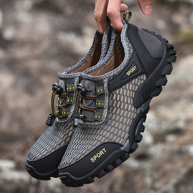 Leichte Atmungsaktive Outdoor Wanderschuhe Aus Mesh Für Herren