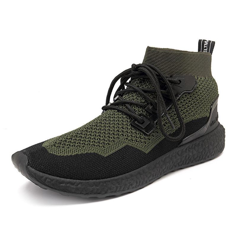 Herren Atmungsaktive Mesh High Top Sneakers Lässige Sportschuhe