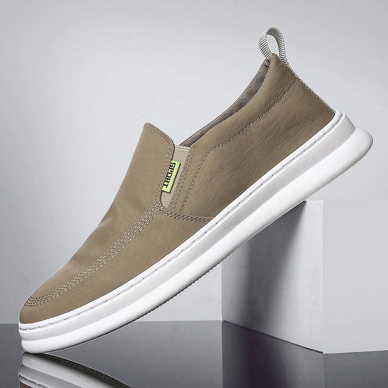 Herren Ice Silk Cloth Atmungsaktive Fahrschuhe Slip On Skate Sneakers