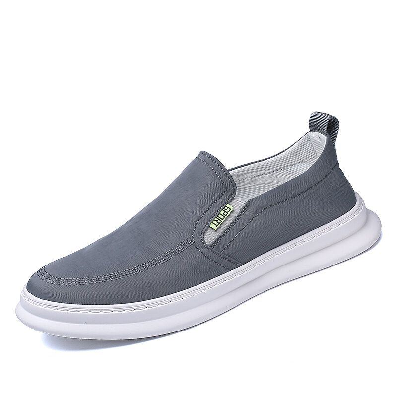 Herren Ice Silk Cloth Atmungsaktive Fahrschuhe Slip On Skate Sneakers