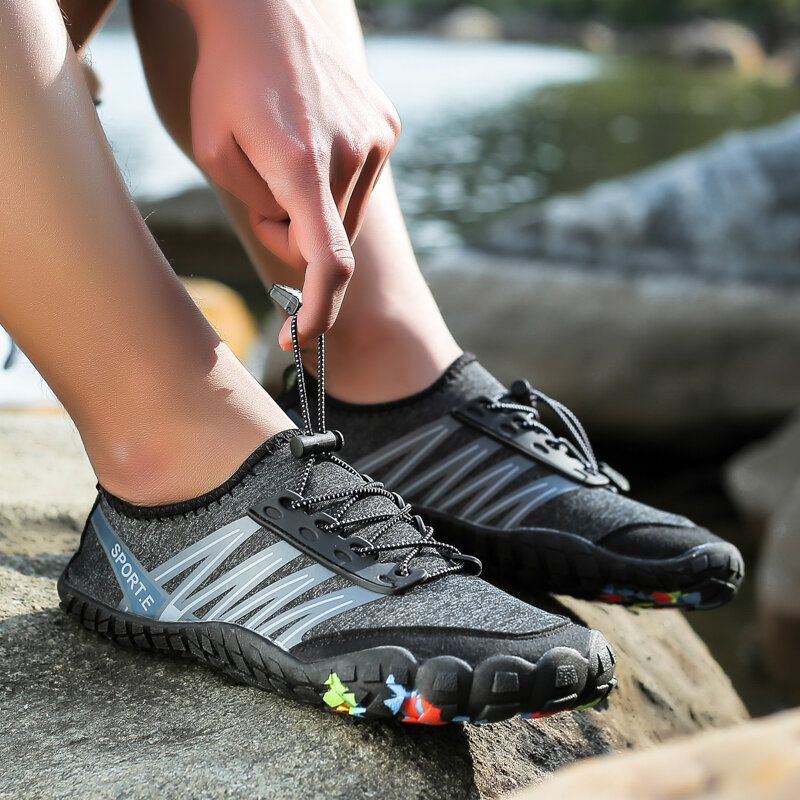 Herren Im Freien Rutschfeste Elastische Spitze Strand Tauchwasser Turnschuhe