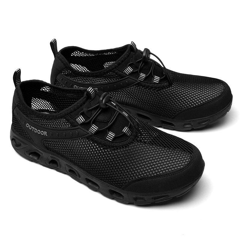 Herren Outdoor Mesh Gewebe Rutschfeste Schnell Trocknende Lässige Wasserschuhe