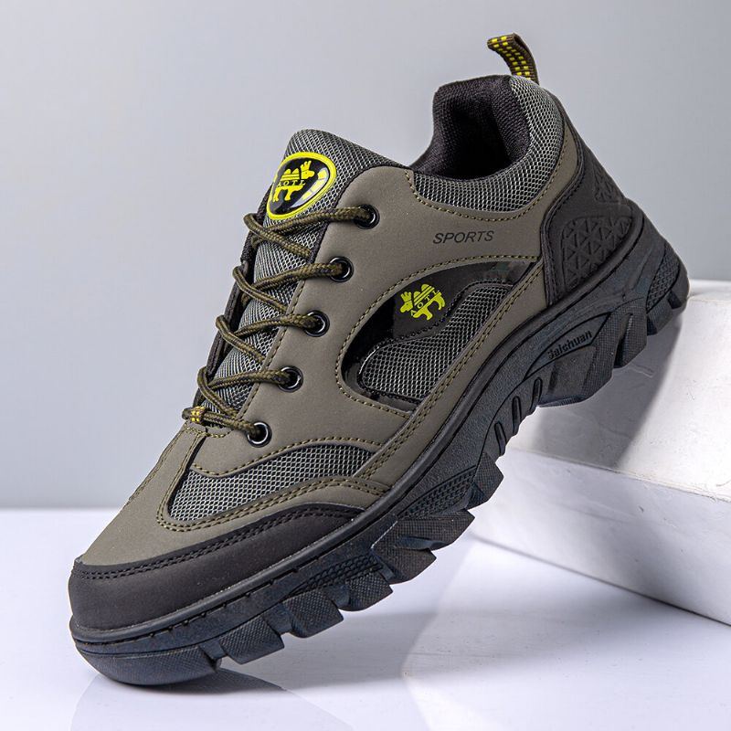 Herren Spleißen Rutschfeste Verschleißfeste Bequeme Outdoor Wanderschuhe