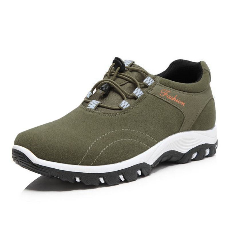 Herren Synthetic Suede Outdoor Rutschfeste Schnür Wanderschuhe