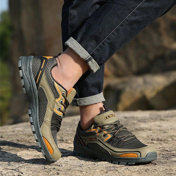 Herren Verschleißfeste Laufsohle Bequeme Outdoor Wandersportschuhe