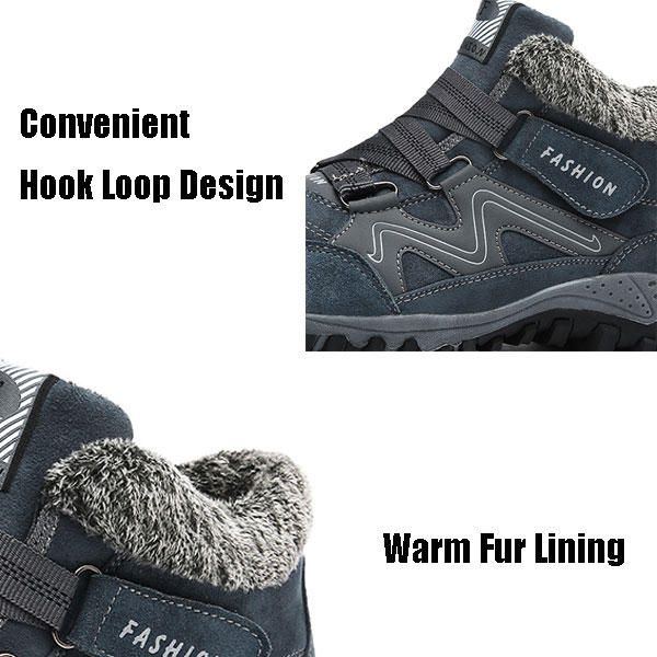 Outdoor Hook Loop Casual High Top Warme Schuhe Für Herren