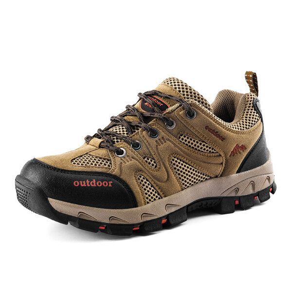 Unisex Outdoor Schnürschuhe Für Herren Atmungsaktive Wanderschuhe Bergsteigerschuhe