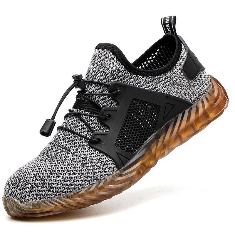 Wander Stahlkappen Arbeitssicherheitsschuhe Für Herren Mesh Anti Rutsch Schuhe