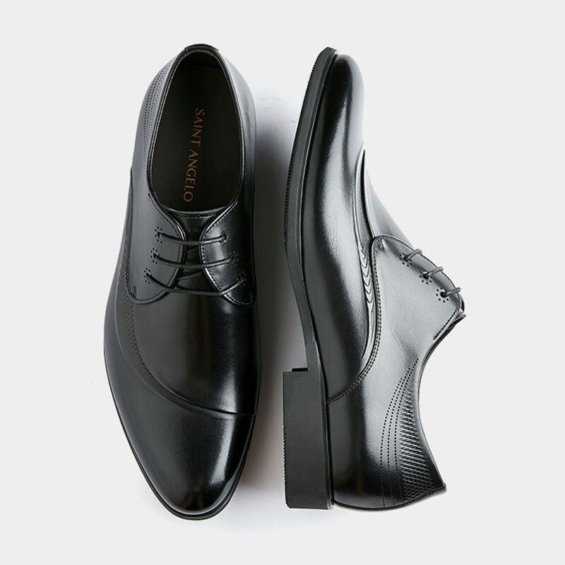 Atmungsaktive Business Oxfords Schnürschuhe Für Herren