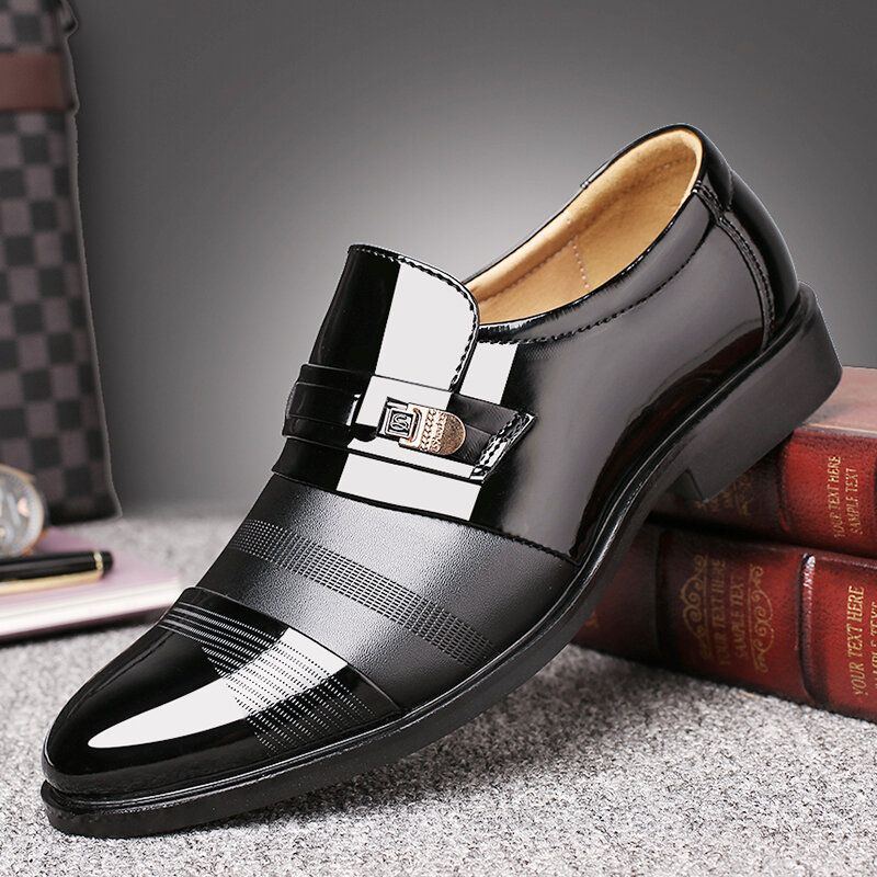 Bequeme Business Schnürschuhe Aus Leder Für Herren