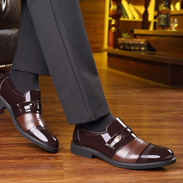 Bequeme Business Schnürschuhe Aus Leder Für Herren