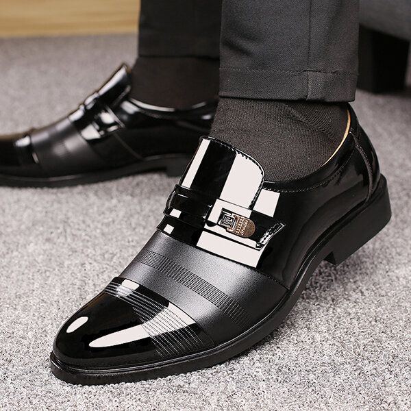 Bequeme Business Schnürschuhe Aus Leder Für Herren