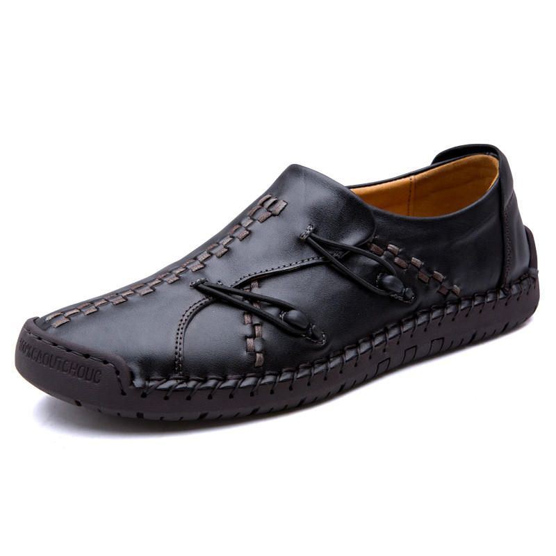 Bequeme Herren Oxfords Aus Echtem Leder Mit Weicher Sohle