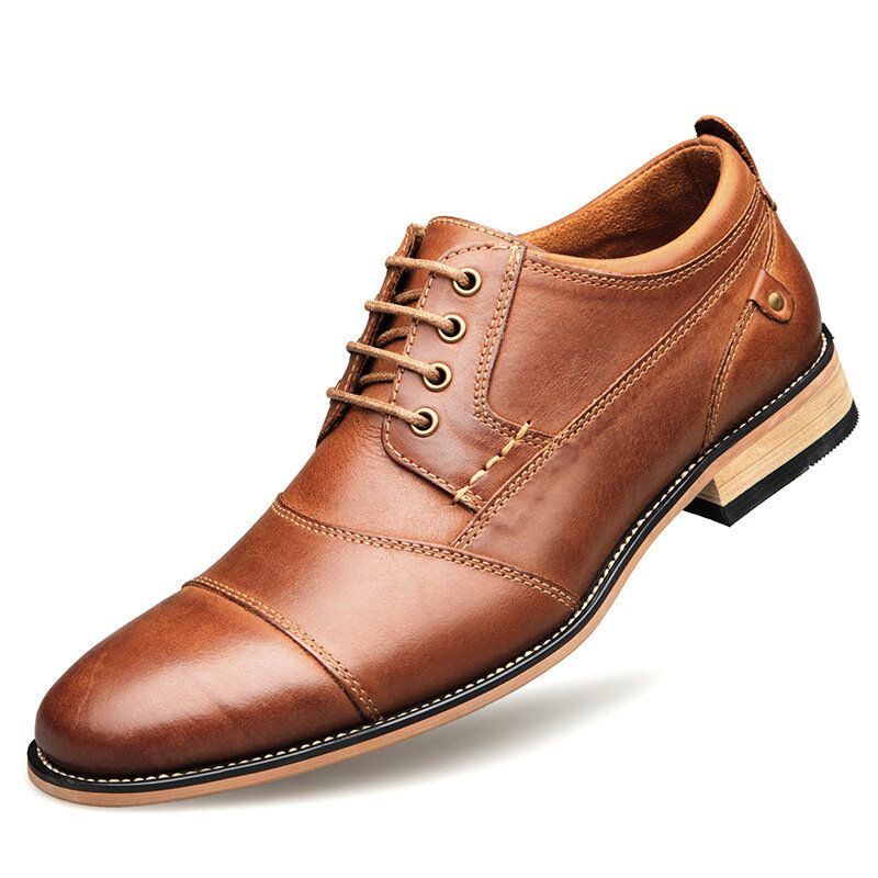 Bequeme Rutschfeste Business Casual Formelle Schuhe Zum Schnüren Für Herren