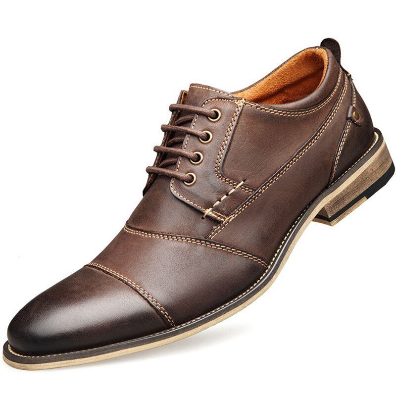 Bequeme Rutschfeste Business Casual Formelle Schuhe Zum Schnüren Für Herren