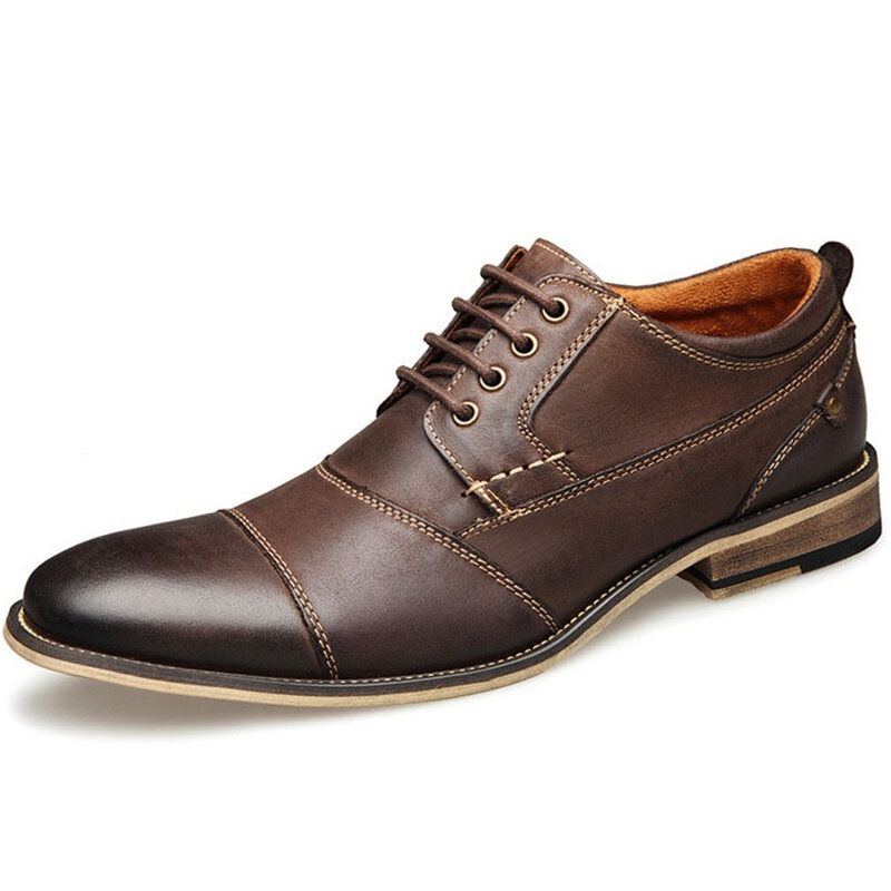 Bequeme Rutschfeste Business Casual Formelle Schuhe Zum Schnüren Für Herren