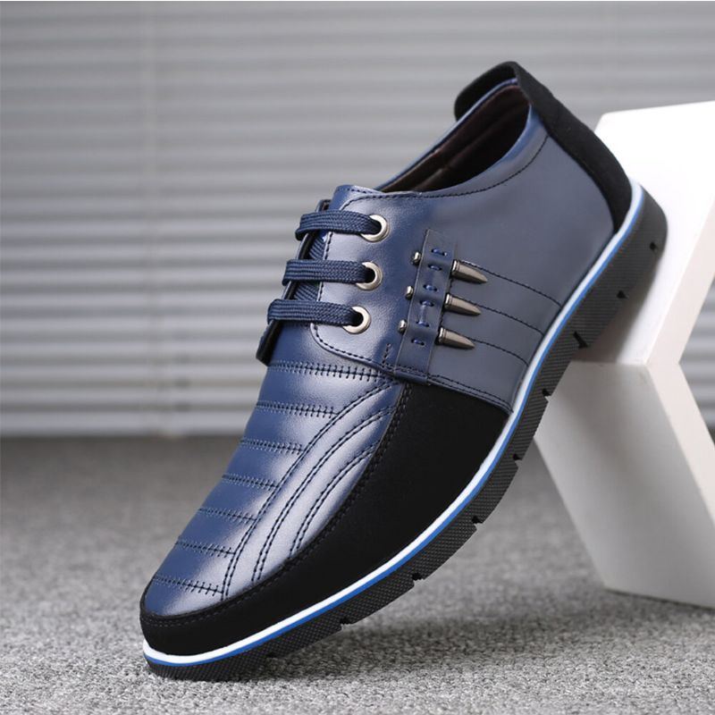 Big Size Herren Mikrofaser Business Soft Oxfords Lederschuhe