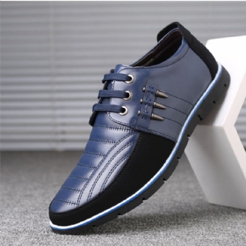 Big Size Herren Mikrofaser Business Soft Oxfords Lederschuhe