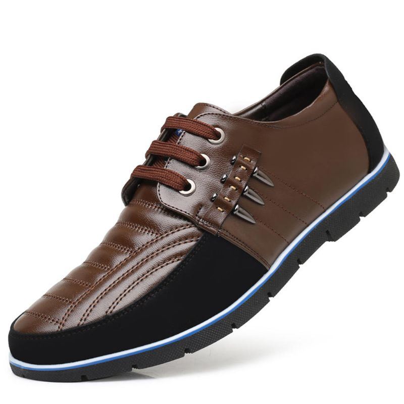 Big Size Herren Mikrofaser Business Soft Oxfords Lederschuhe