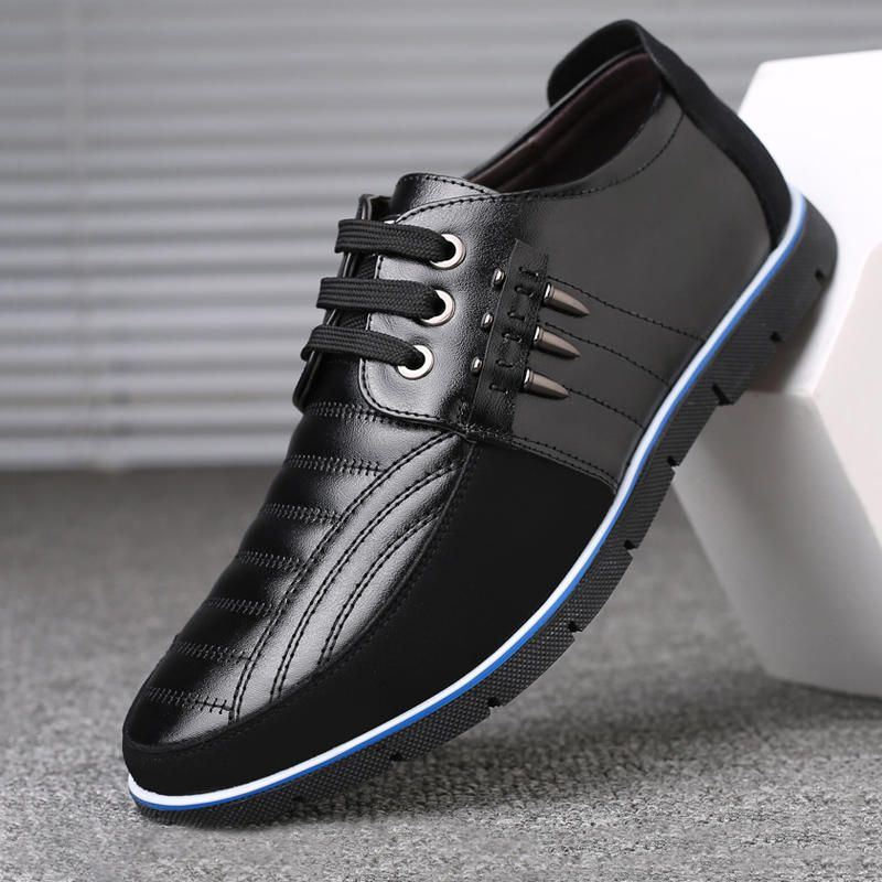 Big Size Herren Mikrofaser Business Soft Oxfords Lederschuhe