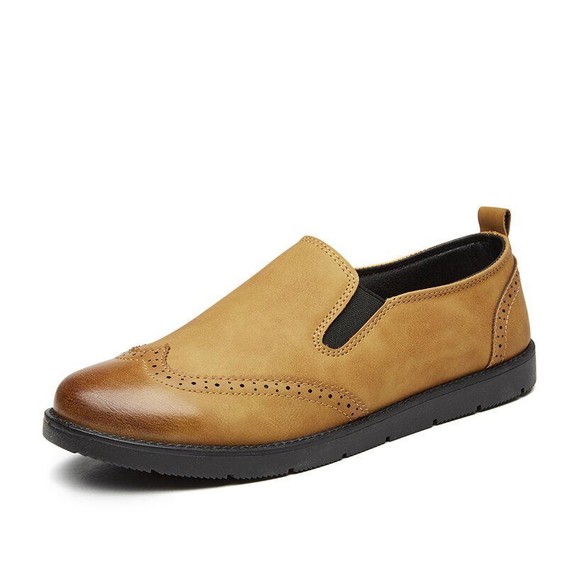 Business Casual Loafer Für Herren Chelsea Slip On Arbeitskleid Handgenähte Schuhe