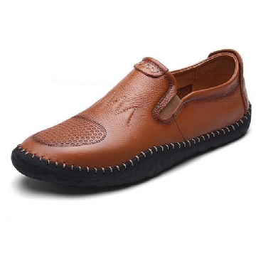 Casual Slip On Outdoor Herren Oxfords Schuhe Leder