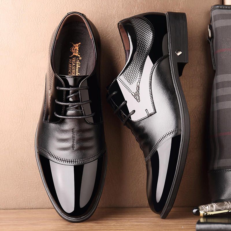 Formale Herrenschuhe Aus Mikrofaser Business Oxfords